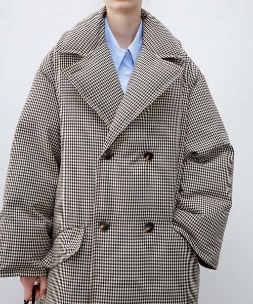 tageechita（タジチタ）の「【tageechita】グレンチェックダウンロング