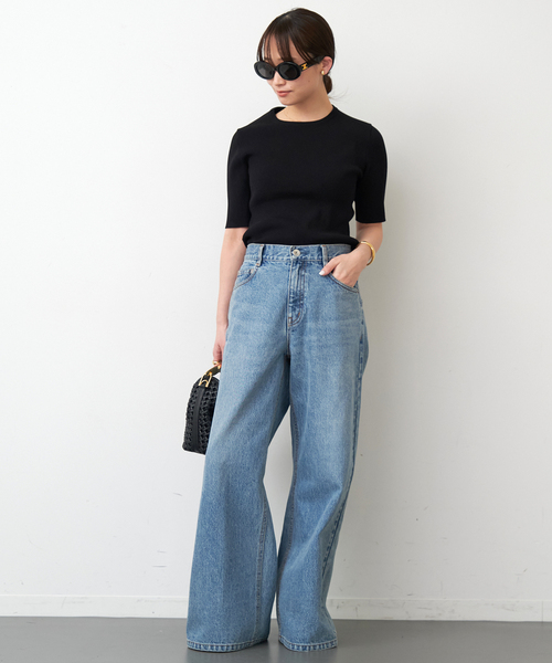 DINER B RIB クルーネックプルオーバー（ニット/セーター）｜Deuxieme