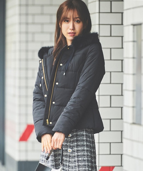 LAISSE PASSE（レッセパッセ）の「中綿ファー付フードショートコート