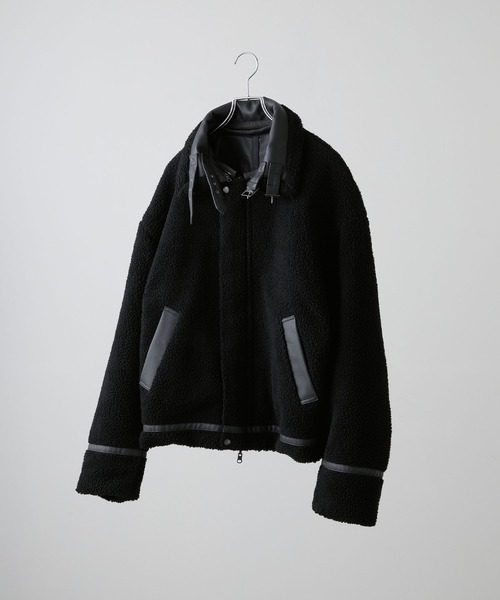 CLEL】4way Reversible Faux Shearling Jacket / 4way リバーシブル