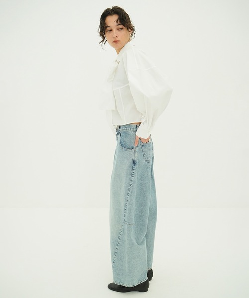 COCOON BULKY DENIM PANTS（デニムパンツ）｜CLANE（クラネ）の