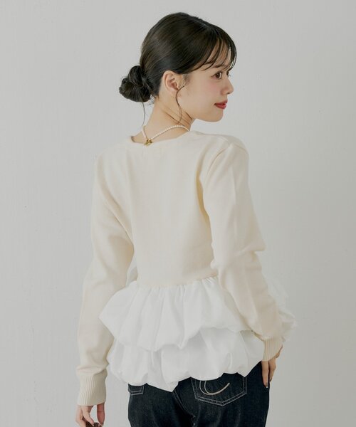 Chico（チコ）の「【SALON by Chico】フリルドッキングチュニック