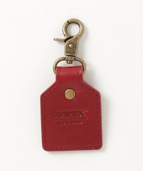 AVIREX KEY HOLDER 'EMBOSSED LEATHER' / アヴィレックス キーホルダー