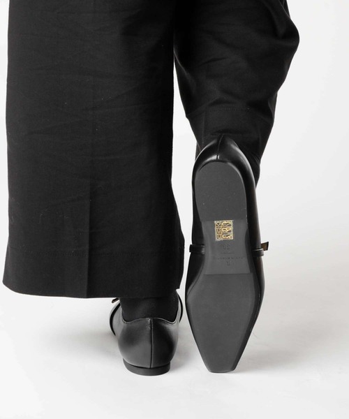 セール】FABIO RUSCONI SQUARE TOE STRAP ファビオルスコーニ スクエア