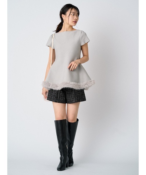 CELFORD（セルフォード）の「ファートリムペプラムニットプルオーバー