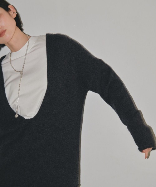 TODAYFUL（トゥデイフル）の「TODAYFUL Uneck Cashmere Knit 12320504