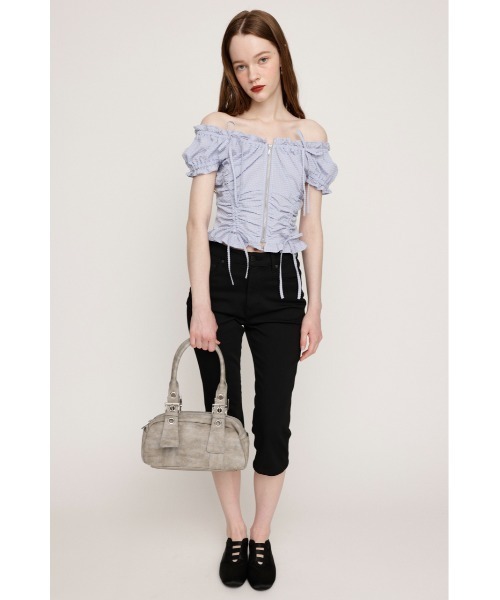 SLY（スライ）の「FRONTZIP 2WAY TOPS フロントジップ 2ウェイ