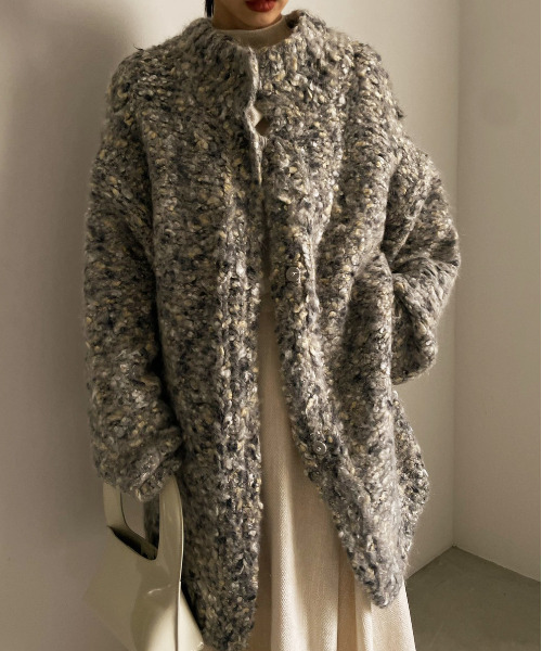 Ameri（アメリ）の「FUNNY YARN KNIT JACKET（その他アウター）」 - WEAR