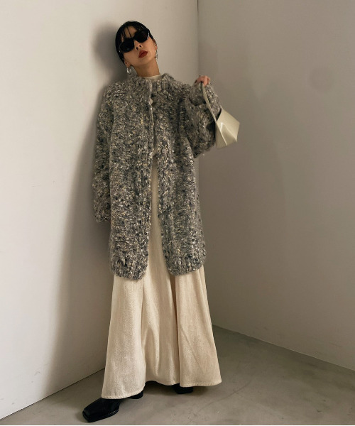 Ameri（アメリ）の「FUNNY YARN KNIT JACKET（その他アウター）」 - WEAR