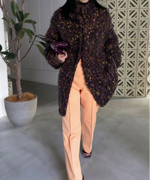 Ameri（アメリ）の「FUNNY YARN KNIT JACKET（その他アウター）」 - WEAR