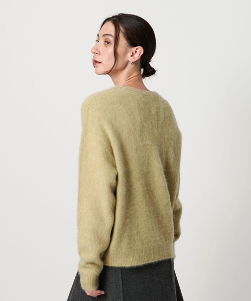 セール】フォックスカシミヤブレンド Vネックニットプルオーバー