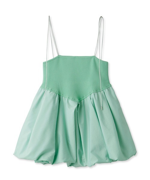 LILY BROWN（リリーブラウン）の「バルーンペプラムニットキャミソール