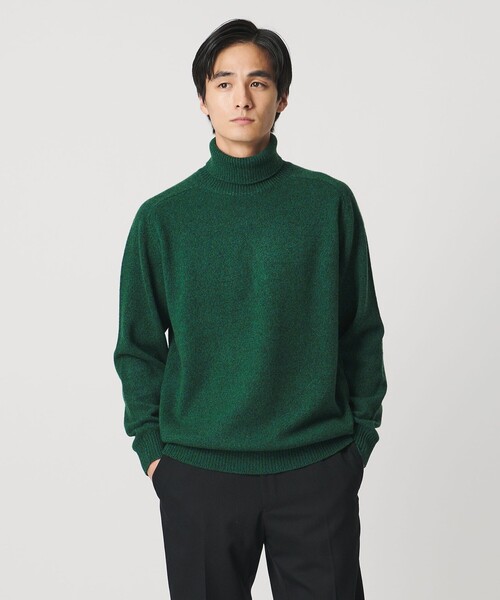 セール】ウール カシミヤ ミドルゲージ タートルネック ニット（ニット