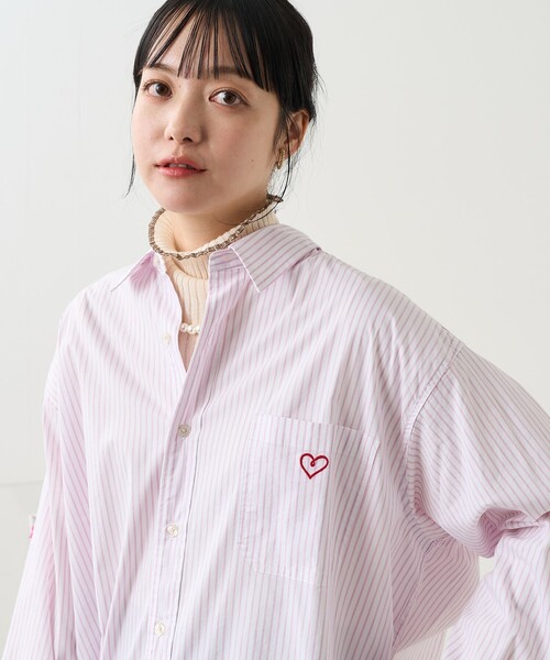 FREAK'S STORE（フリークスストア）の「ワンポイントハート刺繍