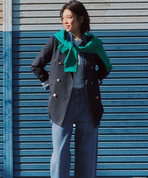 23区DENIM ストレッチ ワイドパンツ（デニムパンツ）｜23区 L