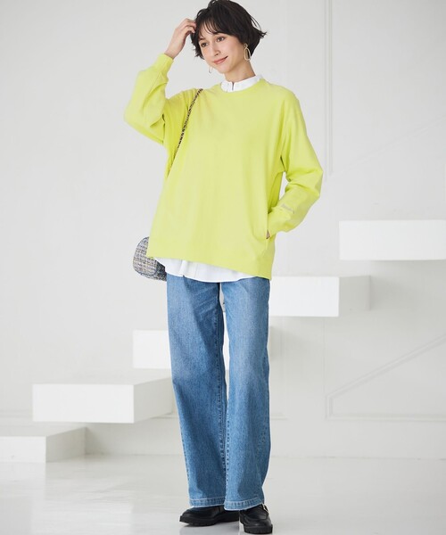 23区DENIM ストレッチ ワイドパンツ（デニムパンツ）｜23区 L