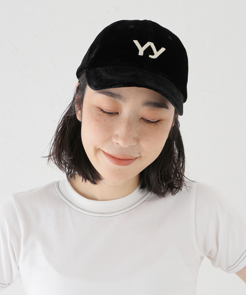 セール】【OPEN YY / オープンワイワイ】 VELVET BALL CAP YY253AC003
