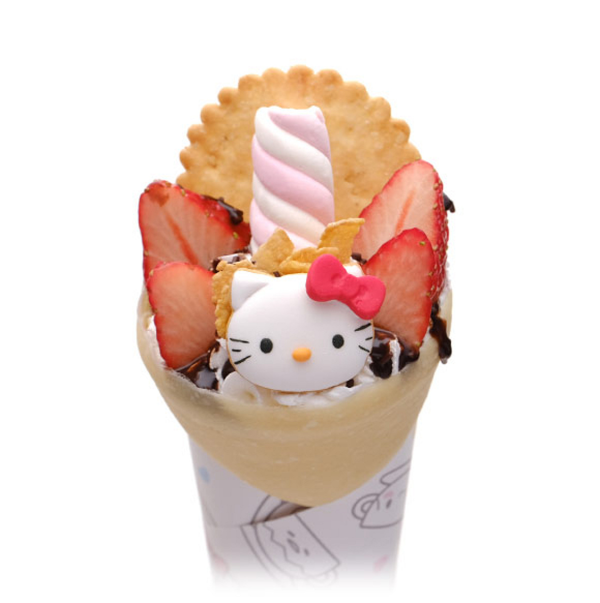 サンリオカフェ クレープ ハローキティ ストロベリーチョコ