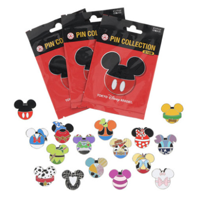 ミッキーシェイプピンコレクション（2個セット）| キャステル | CASTEL