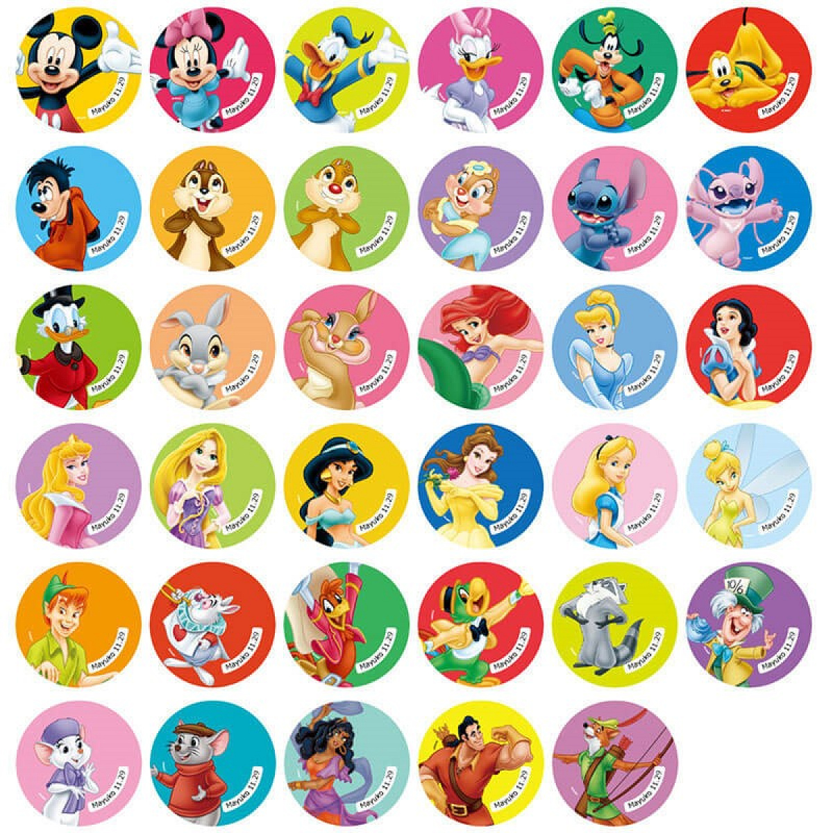 オーダーメイド】ディズニーキャラクター缶バッチ| キャステル