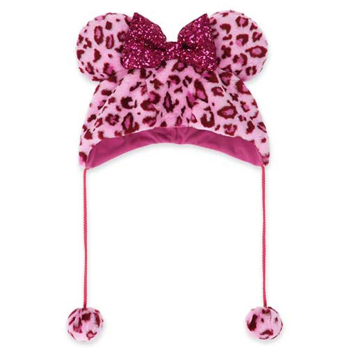 ミニーヒョウ柄ファンキャップ（ピンク）| キャステル | CASTEL