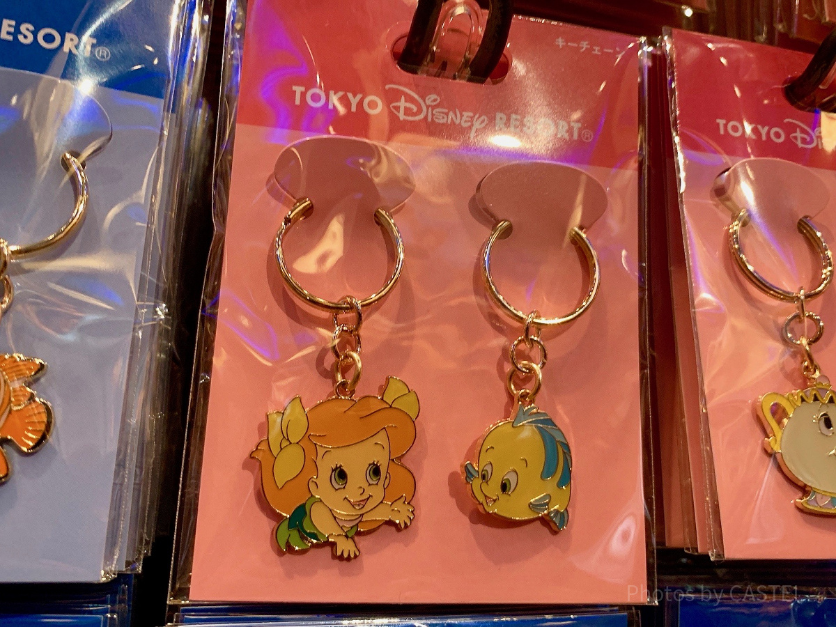 アリエル＆フランダーのディズニーペアキーチェーン| キャステル