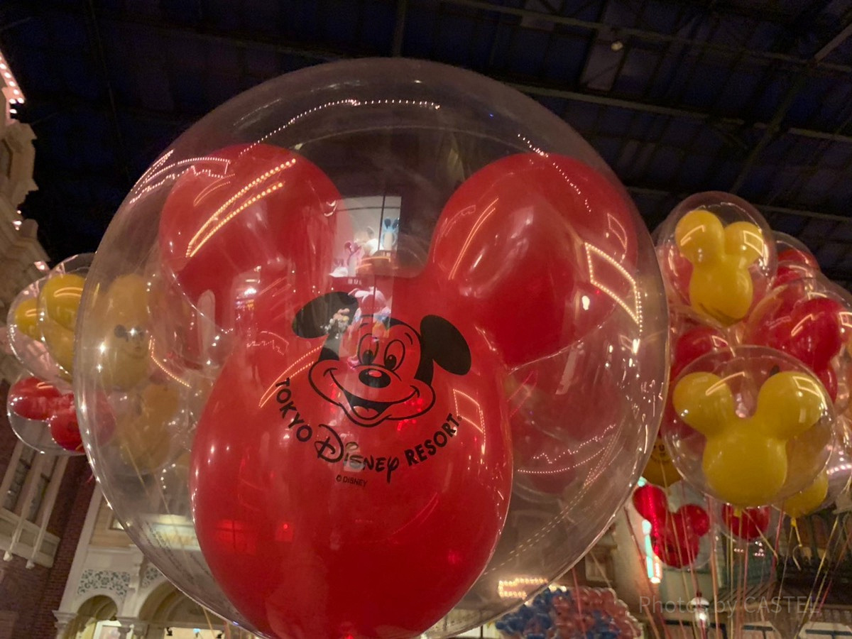 夜のミッキー風船| キャステル | CASTEL ディズニー情報