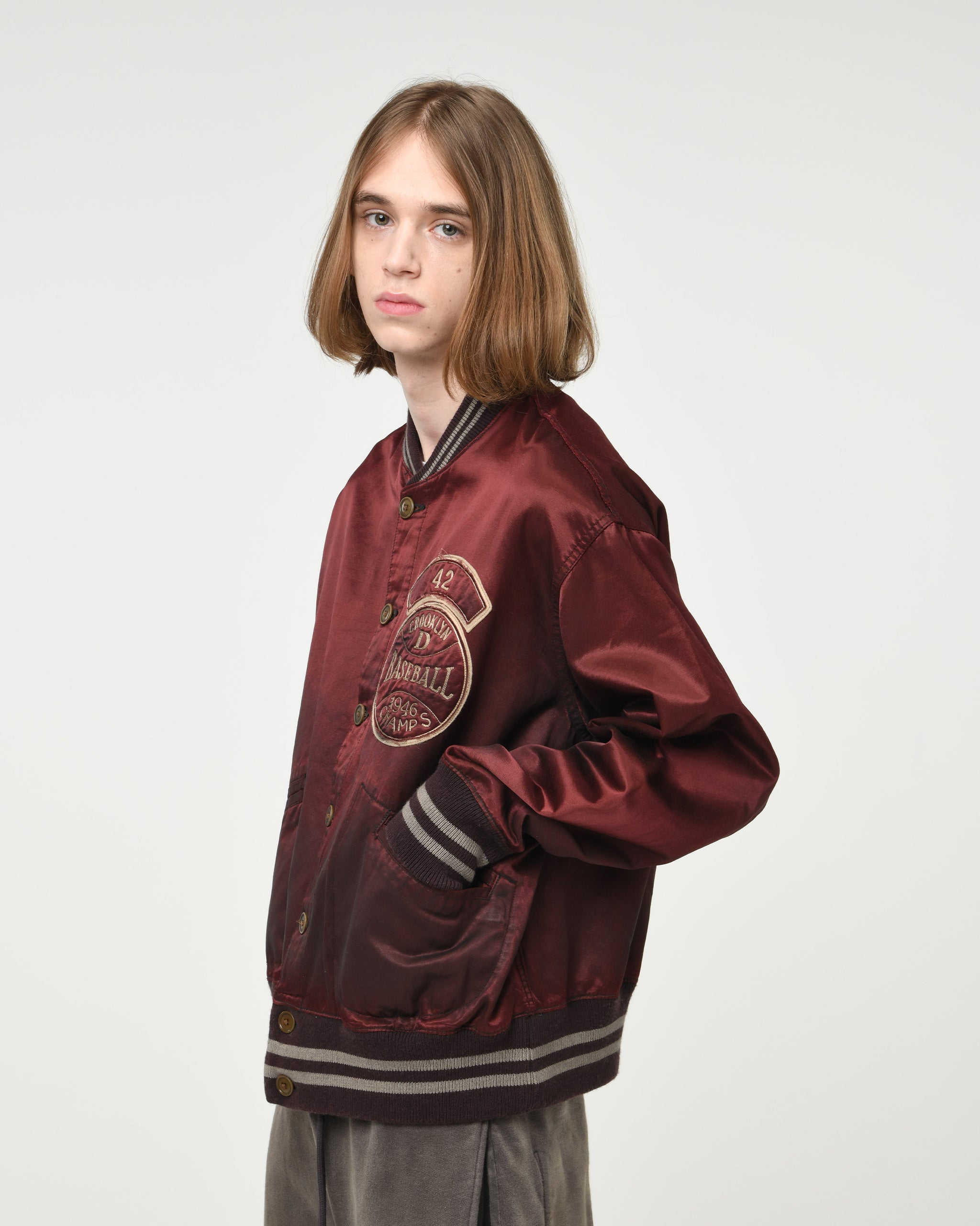 BASEBALL CHAMPION SATIN JACKET AGED – C30 - BOW WOW, RECOGNIZE