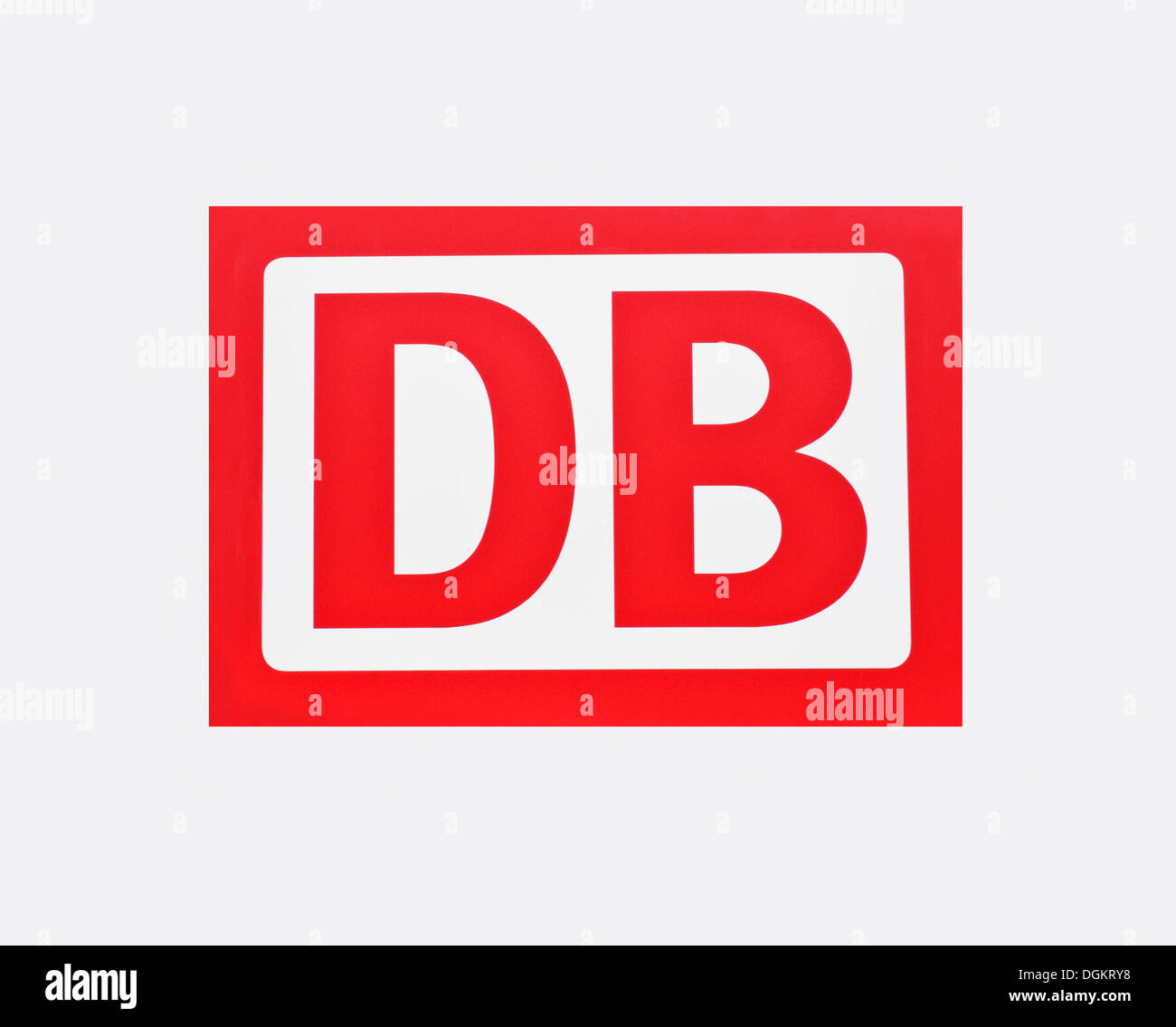 DB, Deutsche Bahn, German railways, logo Stock Photo - Alamy