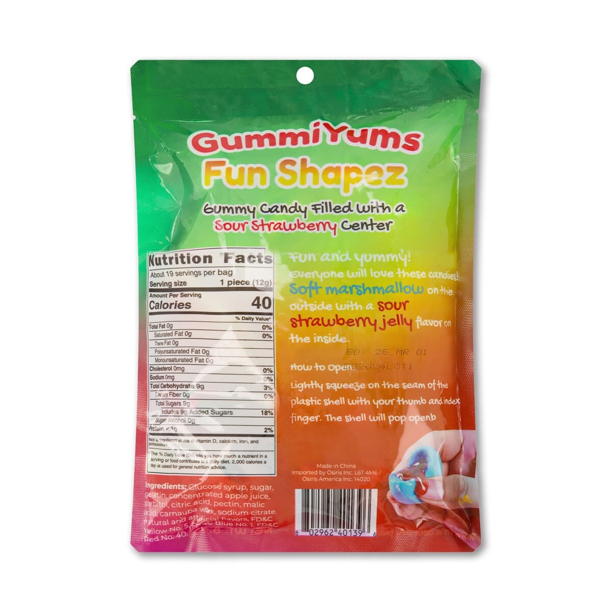 GummiYums: Fun Shapez! (8.1oz) Assorted Gummy Candy Filled with a