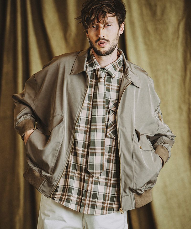 50%OFF【NO ID.(ノーアイディー)】BIG-G-1ﾌﾗｲﾄｼﾞｬｹｯﾄ(855006-839B