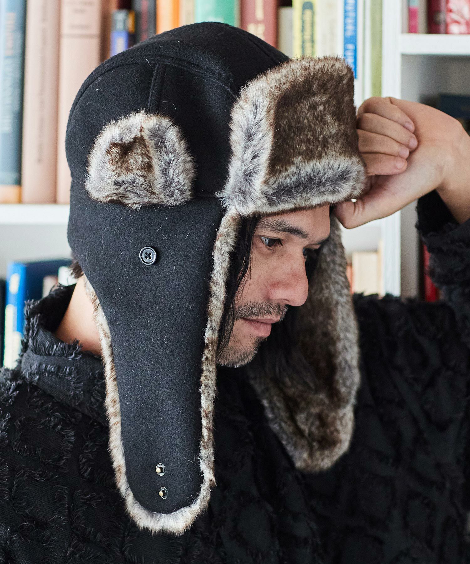 ADAM PATEK(アダムパテック)】fleece fur flight cap フライトキャップ