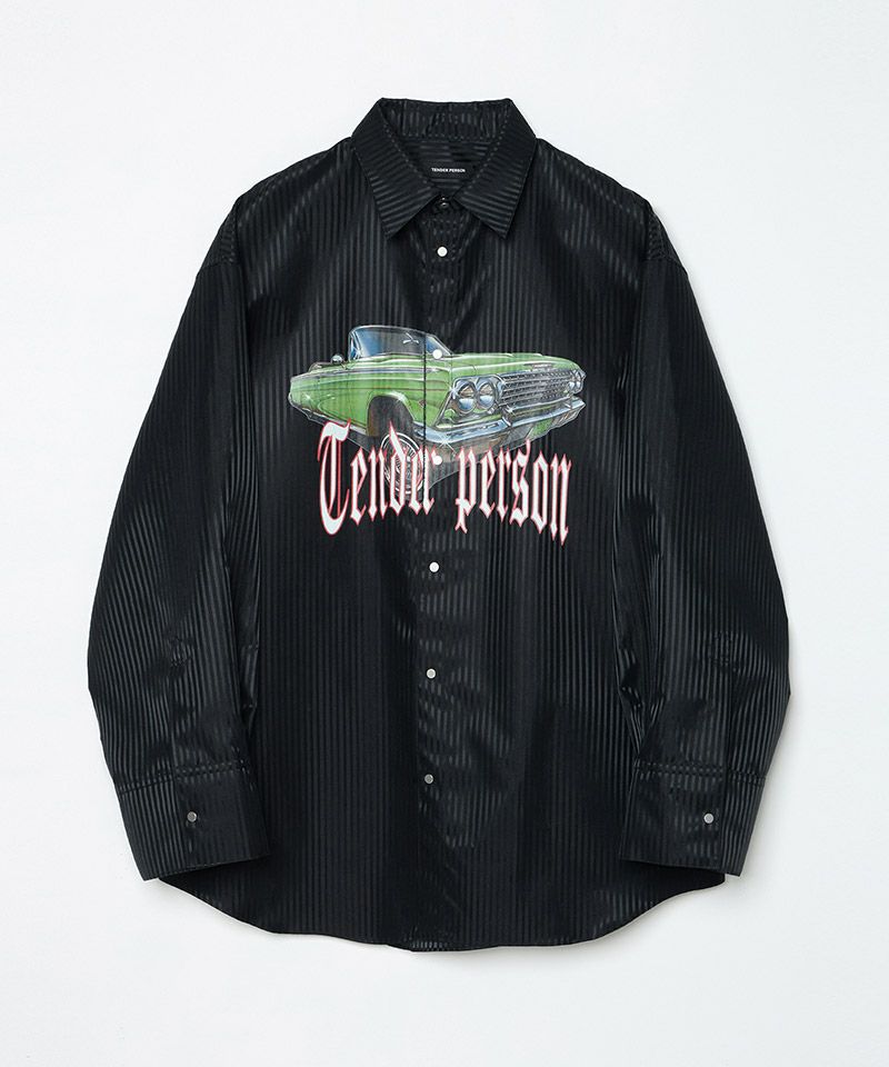 TENDER PERSON(テンダーパーソン)】LOWRIDER STRIPE SHIRT シャツ(SJLT
