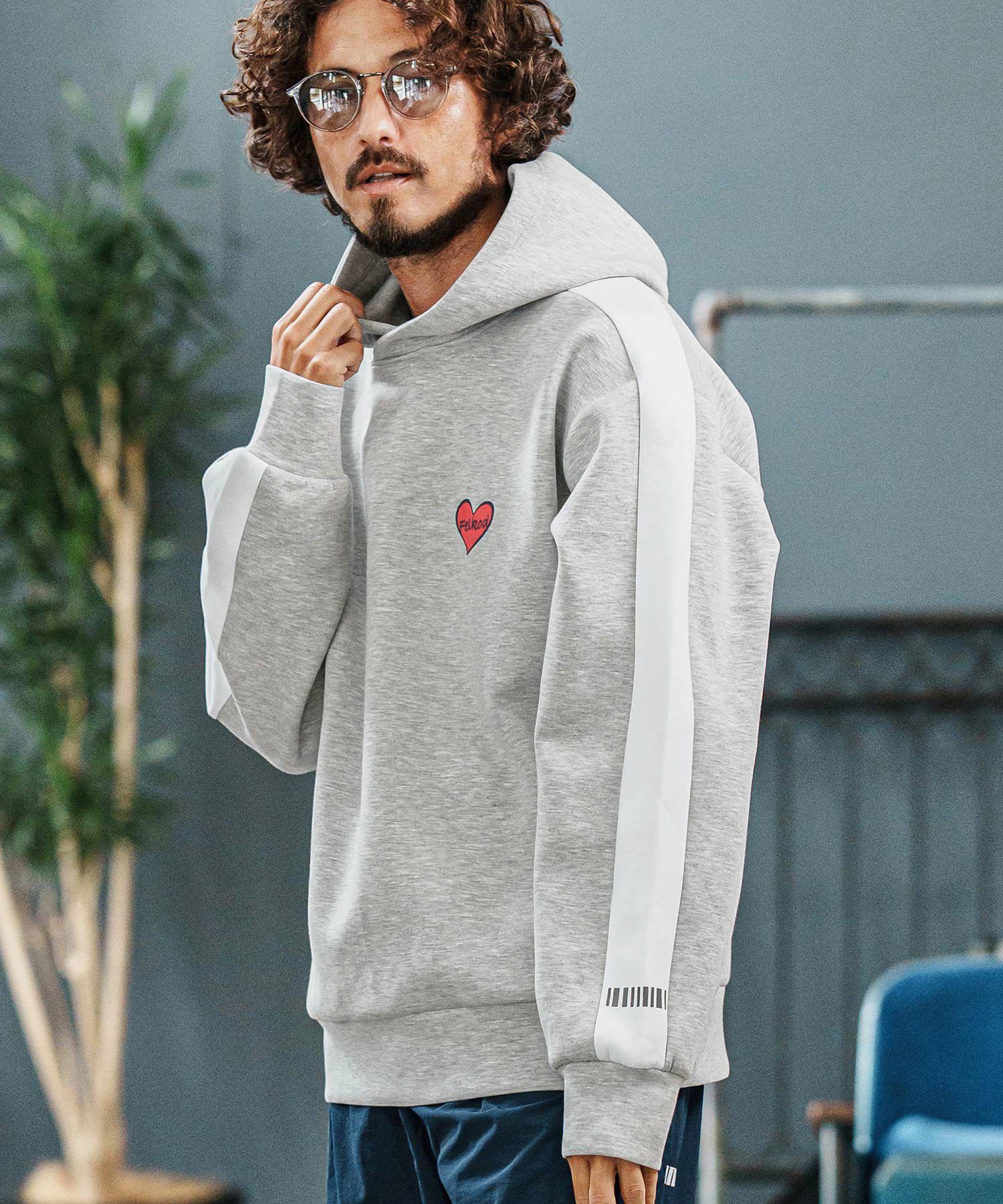 felkod(フィルコッド)】Cardboard Knit Line Parka パーカー(F25F120