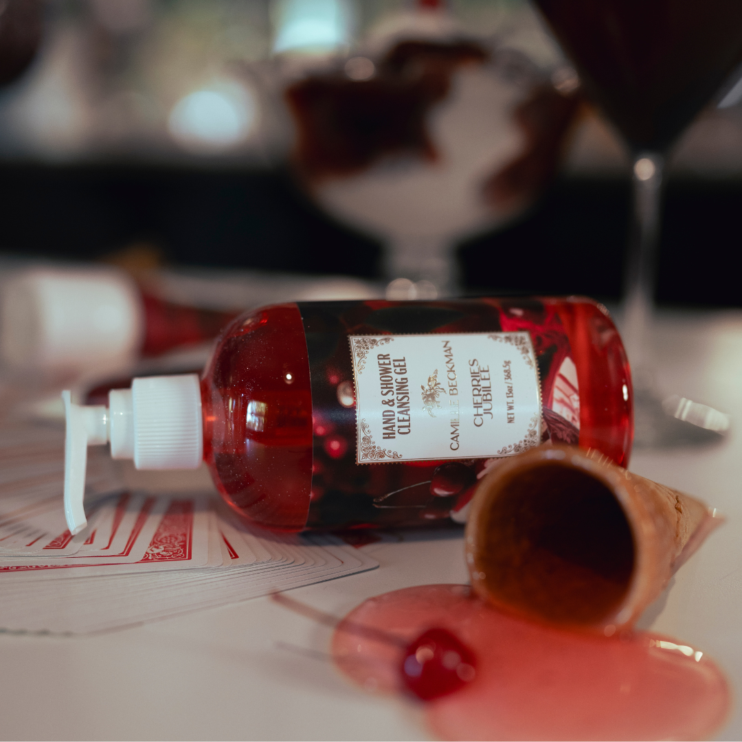 Hand & Shower Cleansing Gel 13oz Cherries Jubilee – Camille Beckman