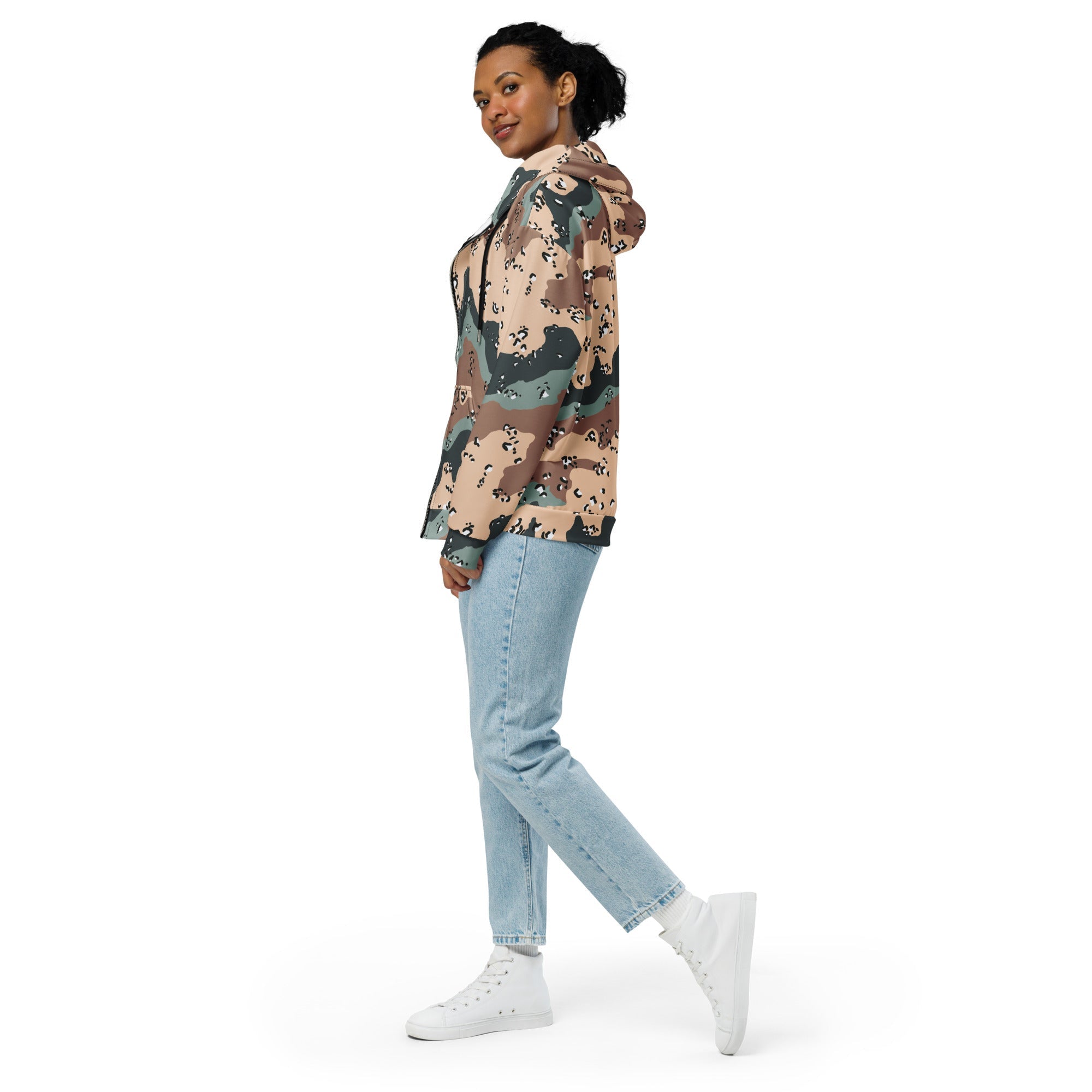 CAMO HQ - Kazakhstan Chocolate Chip CAMO Unisex zip hoodie