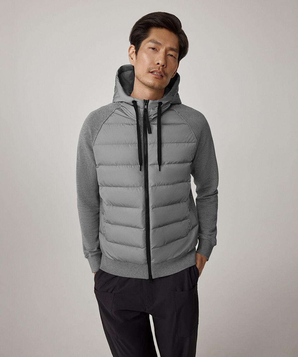 ハイブリッジ ヒューロン フルジップ フーディー ブラックレーベル