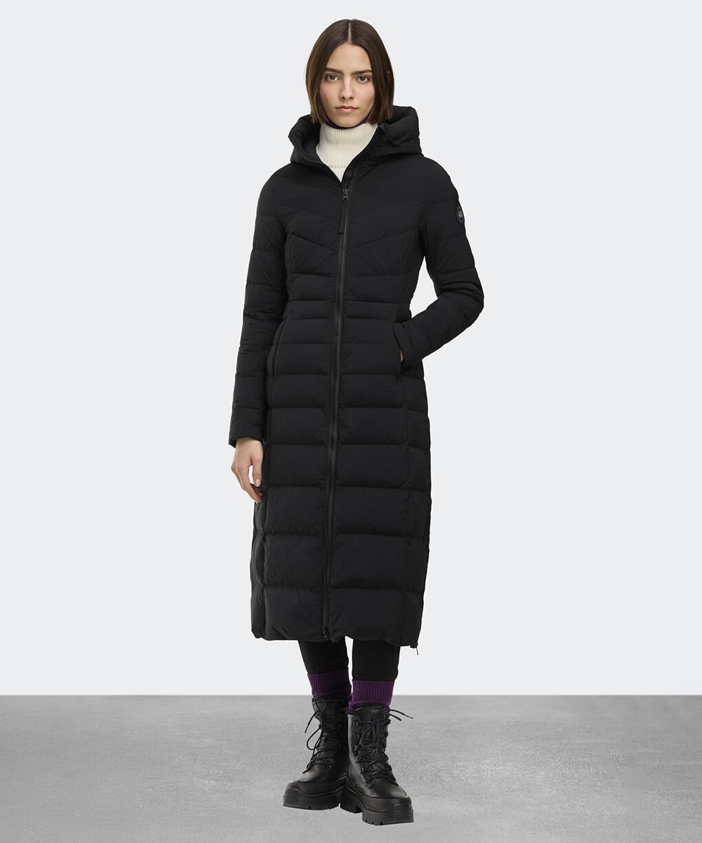 クレア ロング コート ブラックレーベル(2330WB)｜カナダグース