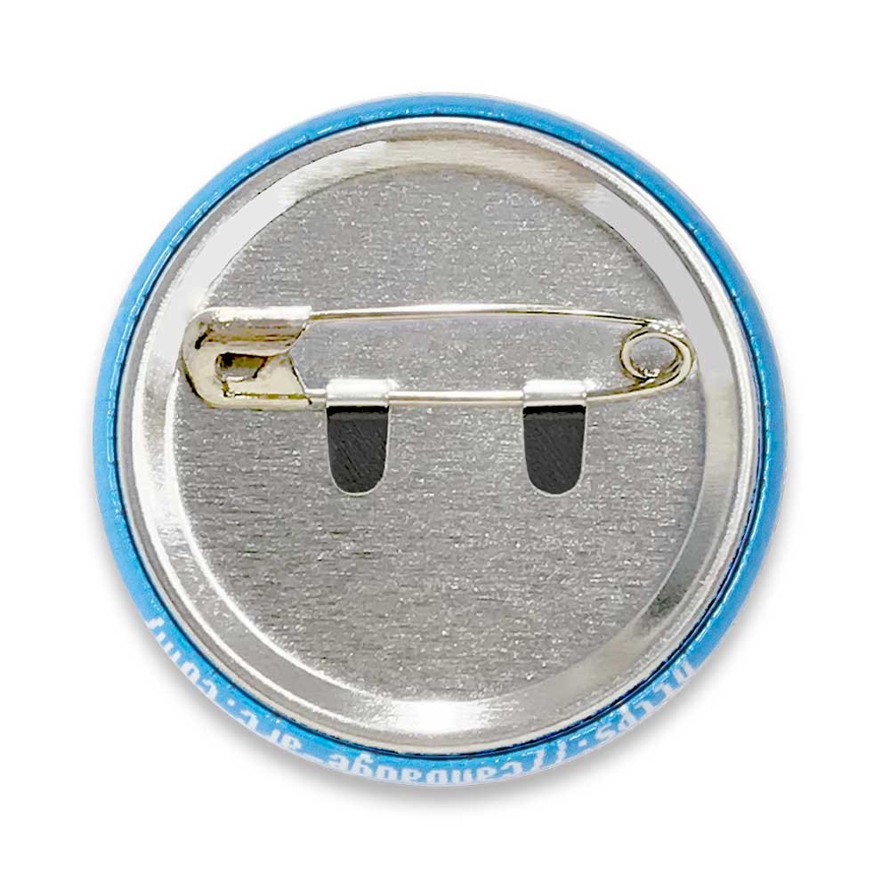 安全ピン（爪）タイプ缶バッジ - 缶バッジアーク38 オーダーメイド缶