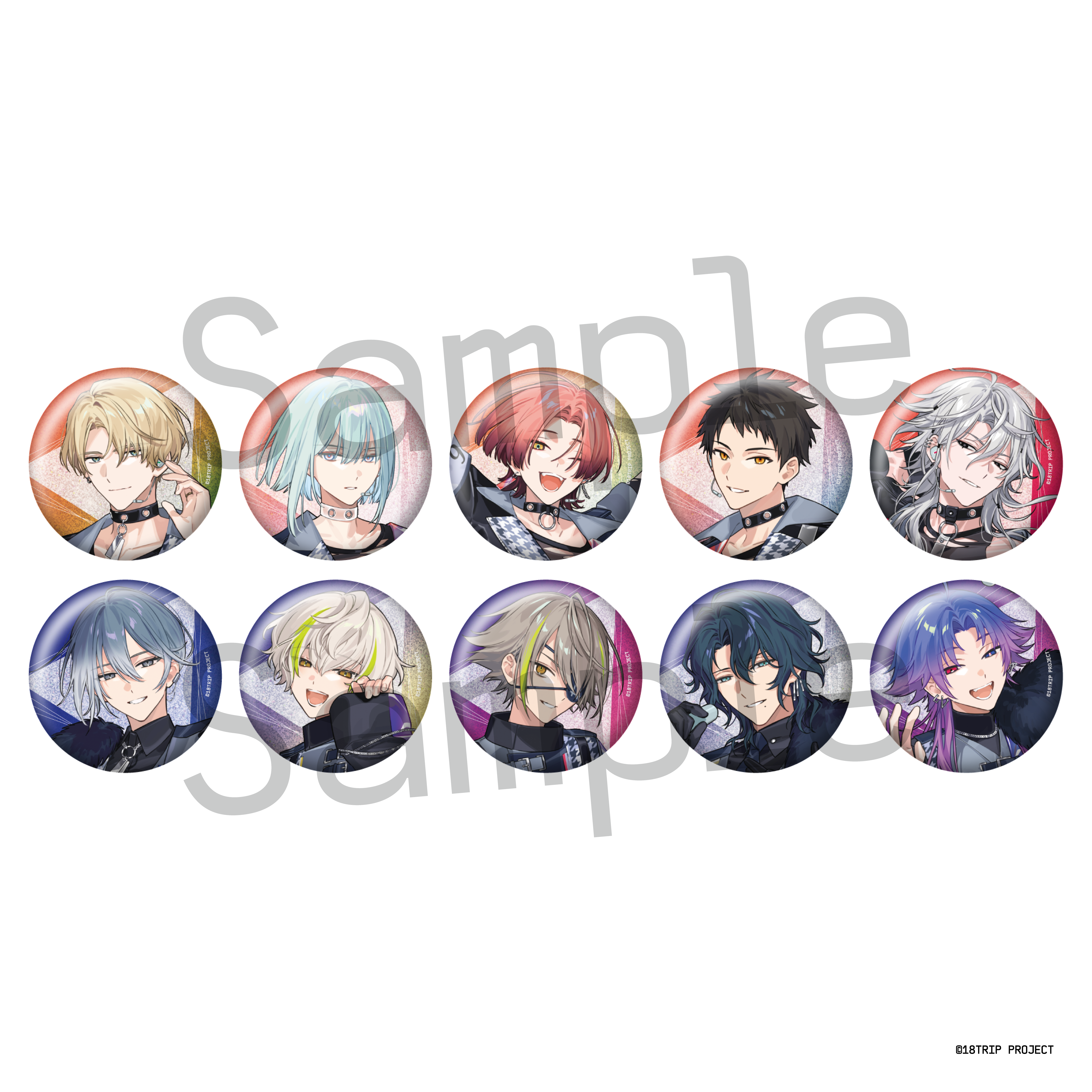 18TRIP 夜半子タろ ラメ缶バッジ おもてなしライブ ラメ缶バッジ