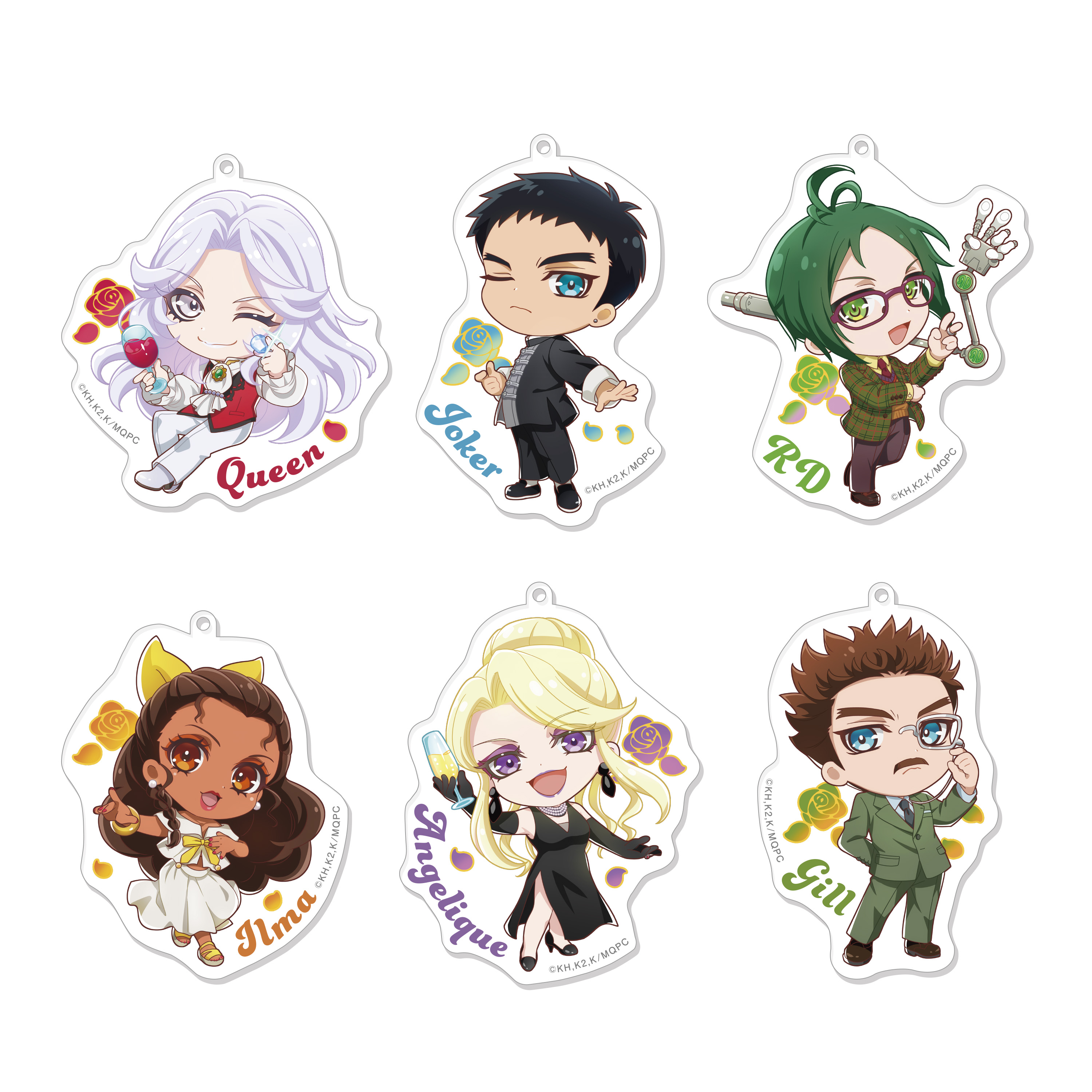 怪盗クイーンの優雅な休暇』ランダムアクリルキーホルダー（全6種