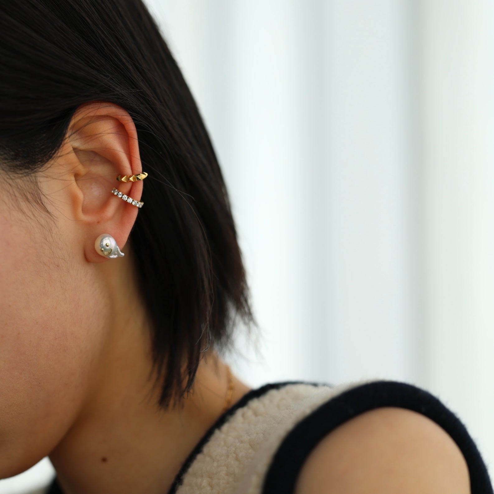 ミニオバケちゃんシングルピアス