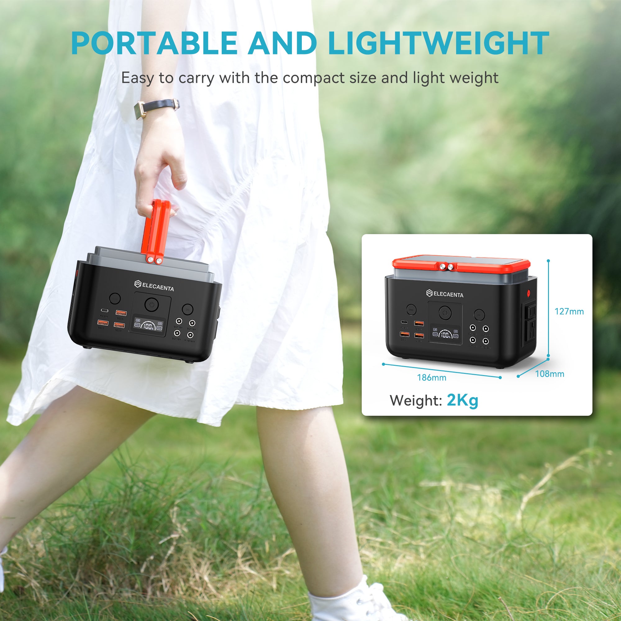 Mars EM200 Portable Power Station | 200W 200Wh – ELECAENTA