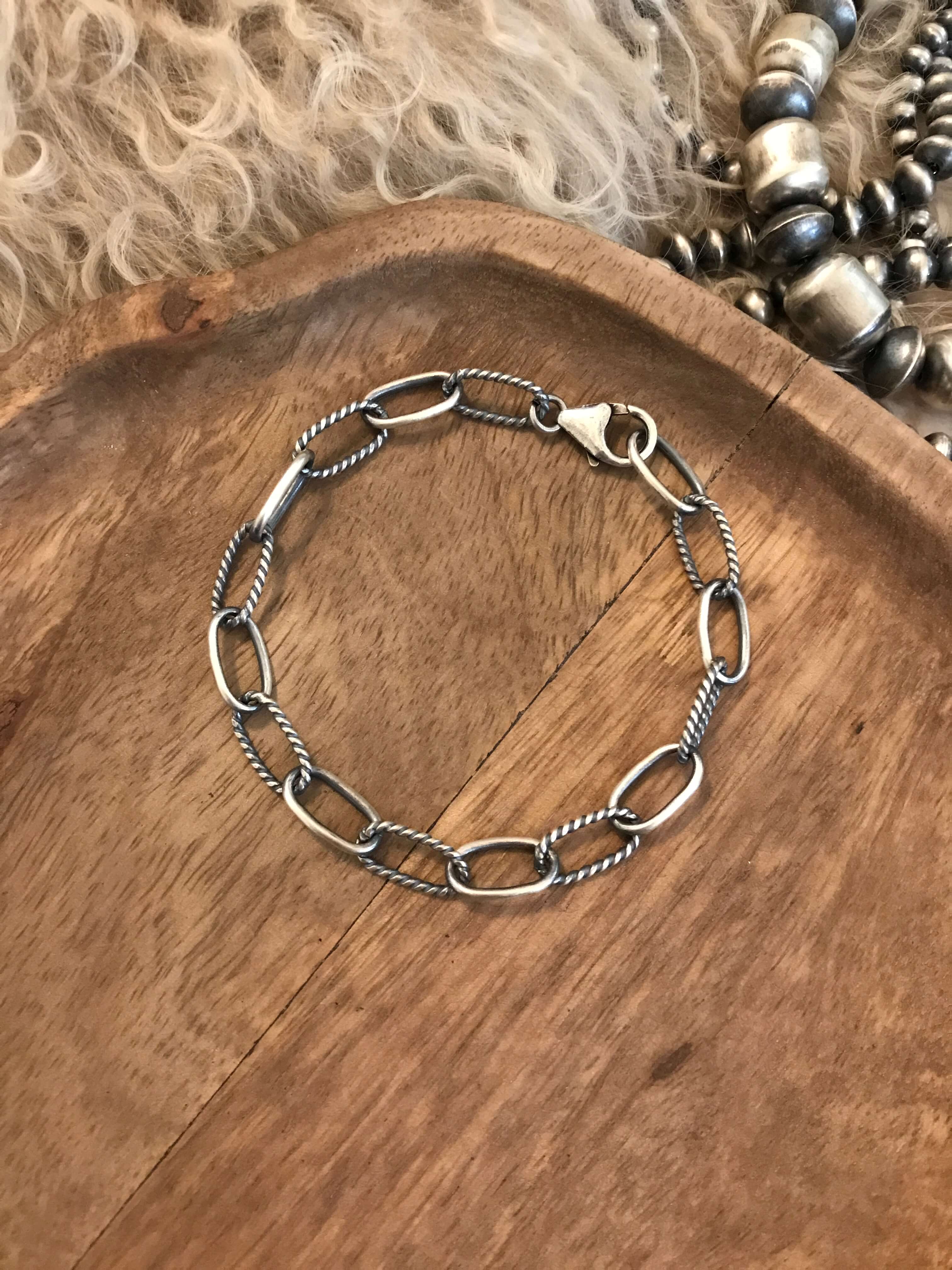 The Bryson Sterling Chain Bracelet – Calli Co. Silver