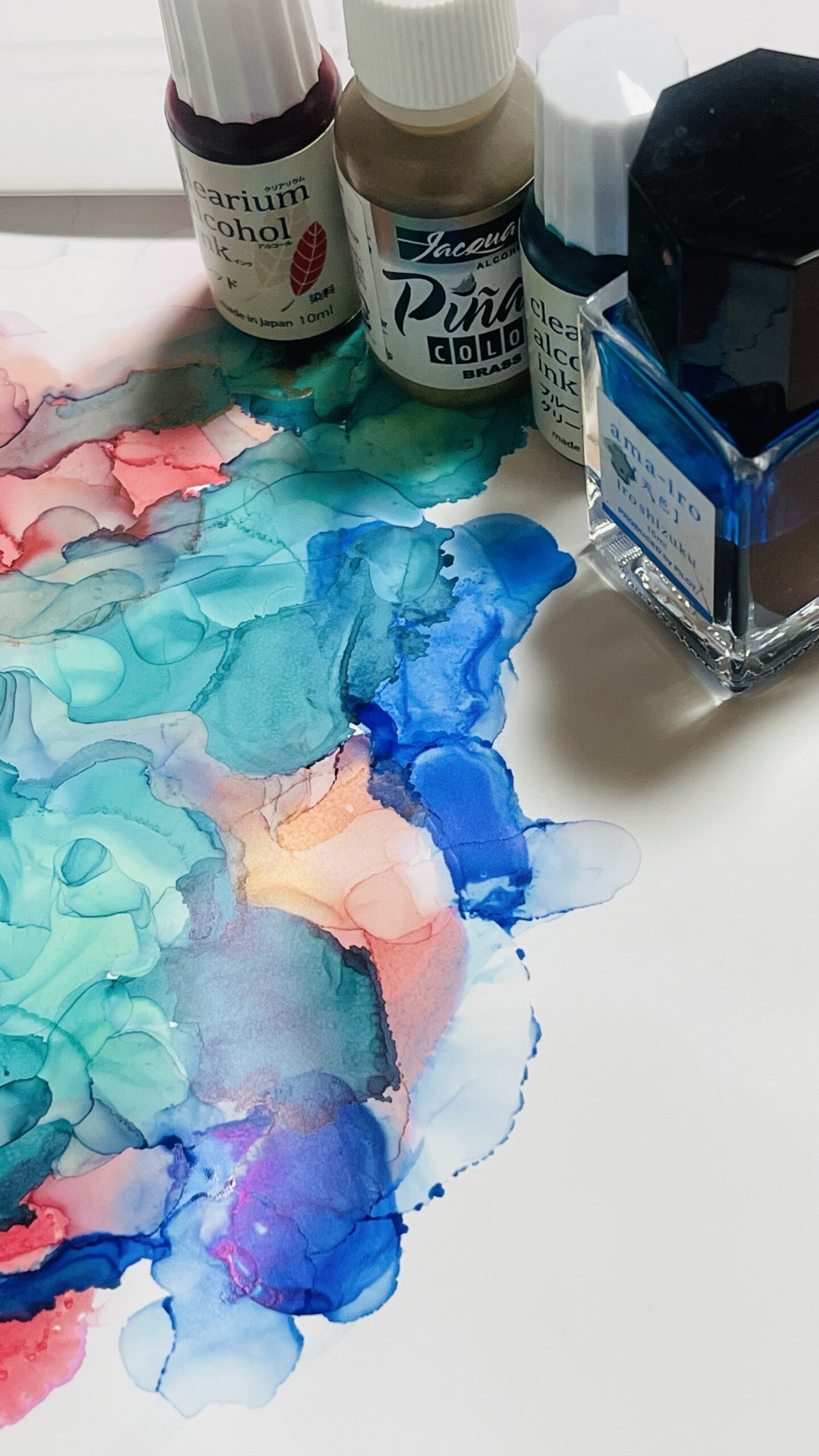 万年筆インク アルコールインクアート | 【カリグラフィー ブログ