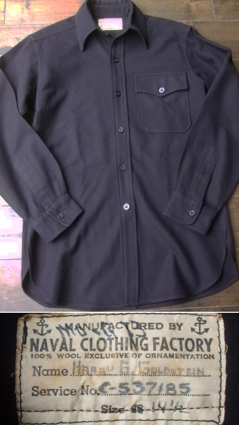 1940's US-NAVY CPOシャツ 片ポケ - CAPRi SHOP