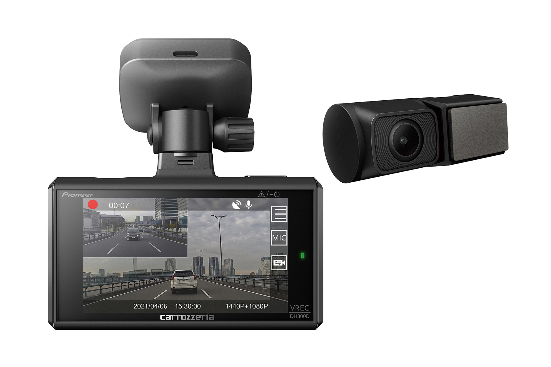 パイオニア、“カロッツェリア”からフロント約370万画素、リア約200万