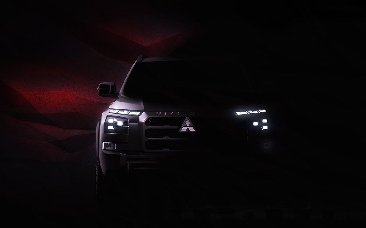 三菱自動車、新型「トライトン」を7月26日にタイで世界初披露 デザイン