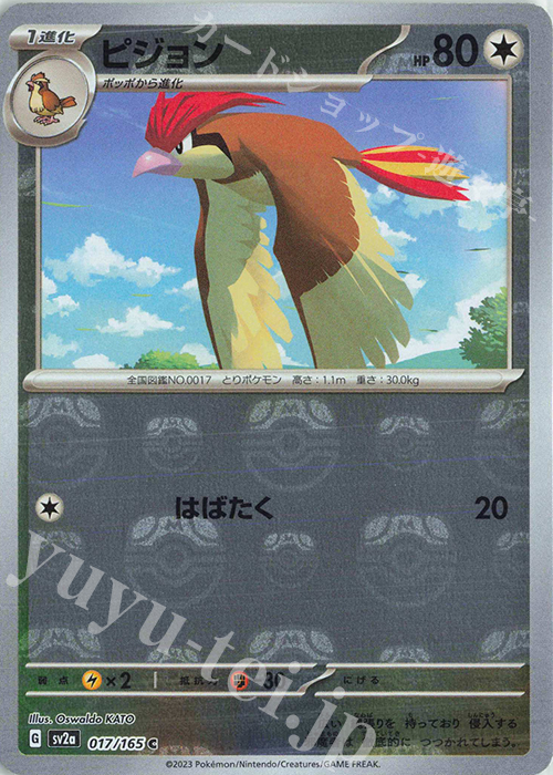 傷】 C ピジョン(マスターボール柄/ミラー仕様) 販売 | [SV2a] 強化