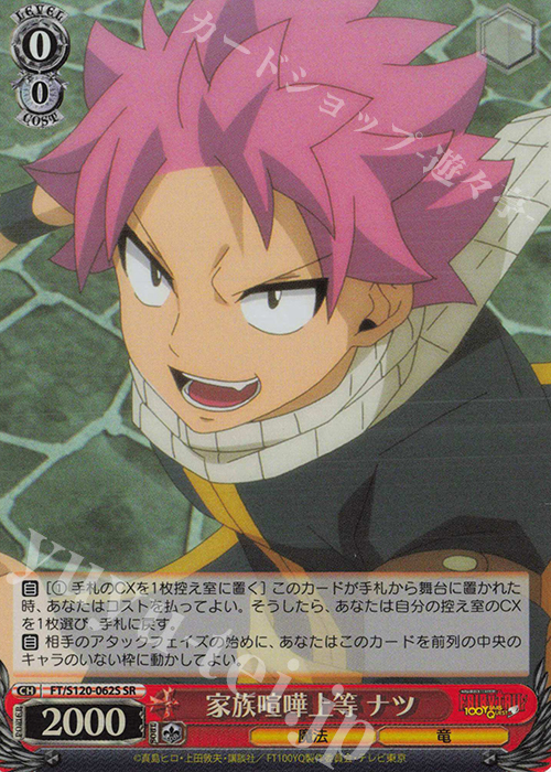 傷】 SR 家族喧嘩上等 ナツ 販売 | FAIRY TAIL 100年クエスト